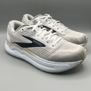 2024 Brooks Ghost Max 2 White Beige Running Shoes - Men's Size 8.5 USED